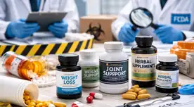 ALERTA SANITARIA urgente: ordenan RETIRAR suplementos "naturales" por ingredientes ocultos que ponen en riesgo tu salud