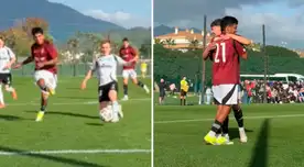 ¡De lujo! Joao Grimaldo se luce con gran definición y anota su primer gol con Sparta Praga - VIDEO