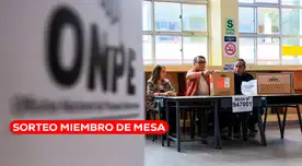 Resultados sorteo de miembros de mesa: LINK oficial de la ONPE para saber si salí seleccionado