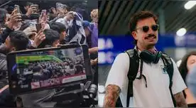 ¡Una multitud! Plantel de Alianza Lima causó alboroto entre hinchas tras llegar a Huancayo