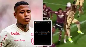 Andy Polo impacta con llamativo mensaje por arbitraje del Universitario vs Cusco FC: "Abusivos..."