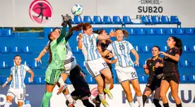 Dura derrota: Argentina goleó 4-0 a Perú en el Sudamericano Femenino Sub 20