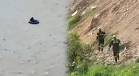Policía es arrastrado por el río Rímac tras intentar rescatar a perrito: ambos están desaparecidos