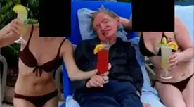 La controversial foto de Stephen Hawking con dos mujeres en bikini en los archivos Epstein