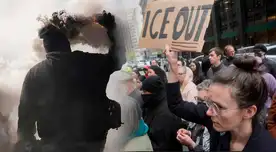 ALERTA, inmigrantes en EE. UU.: restringen el uso de GASES LACRIMÓGENOS por parte de agentes contra manifestantes en edificio de ICE