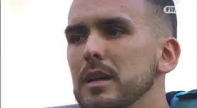 Luis Haquín rompió en llanto durante el himno nacional de Bolivia ante Surinam - VIDEO