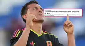 Prensa ecuatoriana reacciona al doblete de Vélez con la selección peruana: "Una de las figuras"