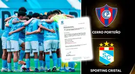 Conmebol envió firme comunicado a Sporting Cristal y Cerro Porteño por cambio de estadio: "Rogamos"