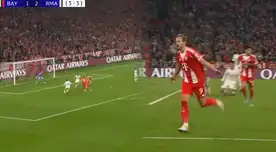 Harry Kane marcó golazo para el 2-2 del Bayern Múnich frente al Real Madrid en Champions League
