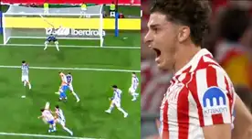 ¡Golazo! Julián Álvarez anotó el 2-2 de Atlético de Madrid ante Real Sociedad