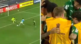 Terrible error de Rafael Lutiger que le permitió a Sosa anotar el 2-0 de Palmeiras sobre Cristal