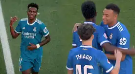 ¡Silencio en Sevilla! Asistencia de Mbappé y gol de Vinicius para el 1-0 de Real Madrid por LaLiga