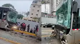 Accidente vehicular en el Metropolitano: se registró triple choque en la estación Angamos que dejó 41 heridos