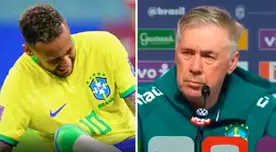 ¿Desconvocaron a Neymar? Ancelotti tuvo tajante respuesta tras lesión del brasileño: “Pensamos que…”