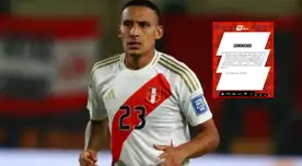Alex Valera fue desconvocado de la selección peruana por lesión y no jugará amistosos por fecha FIFA
