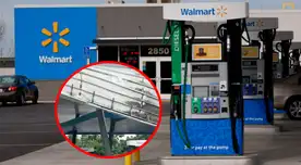 ALERTA MÁXIMA en Walmart de Bentonville: toldo de GASOLINERA del establecimiento se DERRUMBA parcialmente tras tormenta eléctrica ALERTA MÁXIMA en Walmart de Bentonville: toldo de GASOLINERA del establecimiento se DERRUMBA parcialmente tras tormenta eléctrica