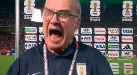 Marcelo Bielsa perdió los papeles y explotó contra trabajador tras la eliminación de Uruguay: "Dale de una vez"