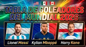 Tabla de goleadores del Mundial 2026: Messi, Mbappé, Kane y Bellingham pelean por la Bota de Oro Tabla de goleadores del Mundial 2026: Messi, Mbappé, Kane y Bellingham pelean por la Bota de Oro