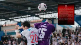 CONAR responde a Alianza Lima por reclamo tras penal no cobrado en Cutervo: "Rechazo..."