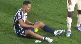 ¿Baja por todo el Clausura? Renzo Garcés tuvo que salir del Alianza Lima vs UTC por un grave dolor