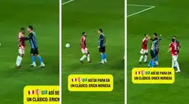 Erick Noriega se le plantó a rival en clásico ante Inter y se ganó la admiración del hincha