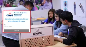 ¿Dónde me tocó votar en las Elecciones Municipales? LINK de la ONPE de tu local de sufragio