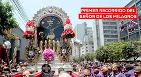 Primera procesión del Señor de los Milagros: sigue el recorrido y conoce en vivo dónde está el anda HOY, 3 de octubre