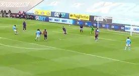 ¡Zapatazo! Luis Iberico sacó un fuerte disparo para el 1-0 de Sporting Cristal vs Comerciantes Unidos