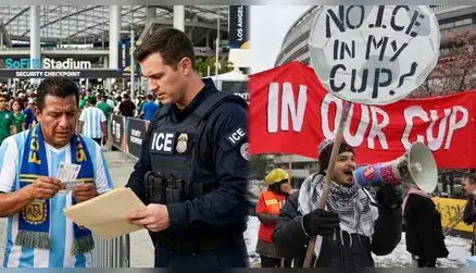 ¡ALERTA MÁXIMA por control migratorio! Inmigrantes lanzan un DURO RECLAMO en el Mundial 2026: "Fuera ICE de la Copa" ¡ALERTA MÁXIMA por control migratorio! Inmigrantes lanzan un DURO RECLAMO en el Mundial 2026: "Fuera ICE de la Copa"