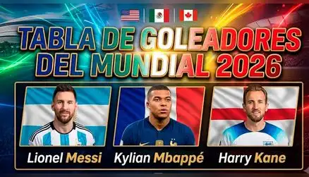 Tabla de goleadores del Mundial 2026: Messi, Mbappé, Kane y Bellingham pelean por la Bota de Oro