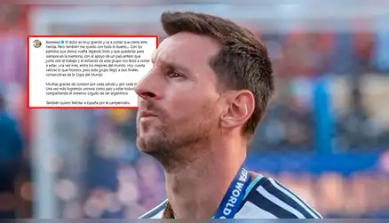 ¿Se retira? Lionel Messi impacta a seguidores con fuerte mensaje tras final del Mundial: "Va a costar..."