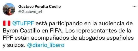 Periodista Gustavo Peralta informa detalles de la audiencia de Byron Castillo en la FIFA.   