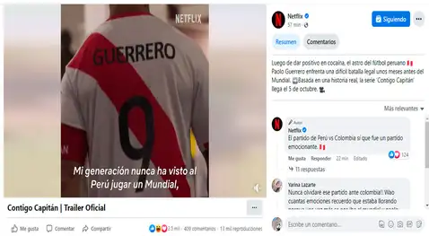 Contigo Capitán se estrenará este 05 de octubre en Netflix  