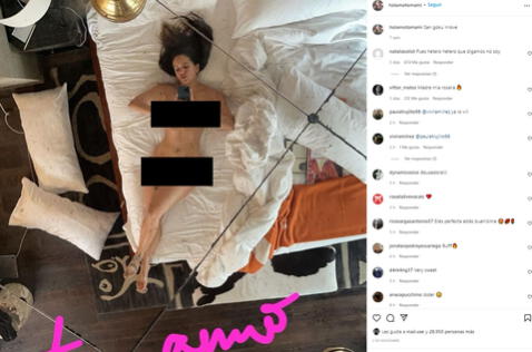  Rosalía se mostró desnuda en su cuenta privada de Instagram. 