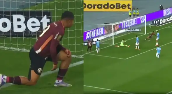 Edison Flores se perdió el 2-0 en la línea del área de Cristal tras un gran pase de Carabalí - VIDEO Edison Flores se perdió el 2-0 en la línea del área de Cristal tras un gran pase de Carabalí - VIDEO