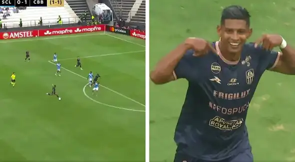 ¡Silencio en Matute! Edson Castillo marcó golazo para el 2-0 de Carabobo sobre Cristal - VIDEO