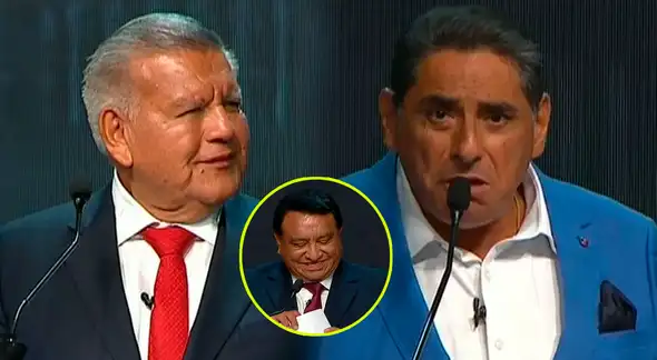 Carlos Álvarez imita a César Acuña EN VIVO y esta fue la inesperada reacción del candidato de Alianza para el Progreso
