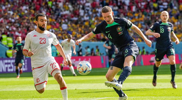 Túnez perdió 0-1 ante Australia en la segunda fecha del Mundial Qatar 2022