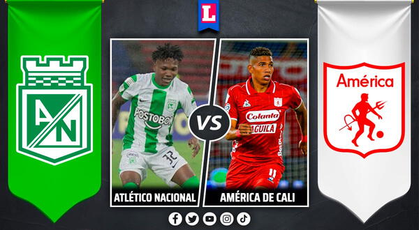 Atletico Nacional vs America de Cali EN VIVO por fecha 14 del Apertura Liga Betplay Colombia: partido minuto a minuto