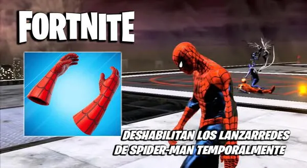 Fortnite deshabilita el lanzatelarañas de Spider-Man temporalmente