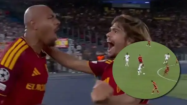 ¡Golpe a Real Madrid! Error de Vinicius y gol de Malen para el 2-1 de Roma por Champions League