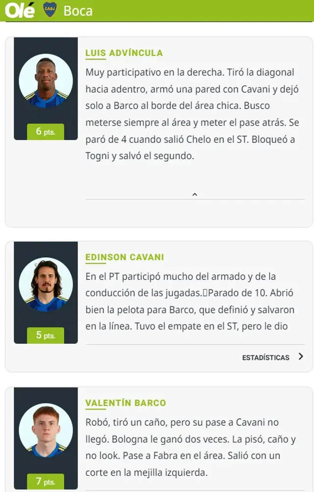 Diario Olé sobre Luis Advíncula