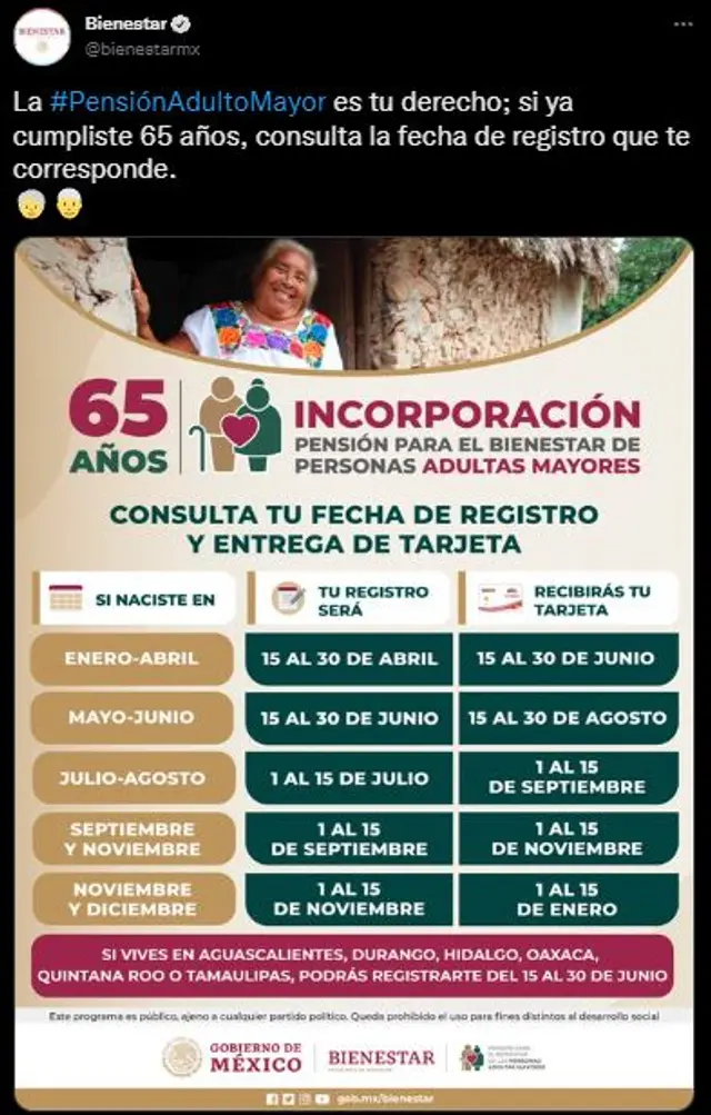 Pensión Bienestar Pensión Bienestar