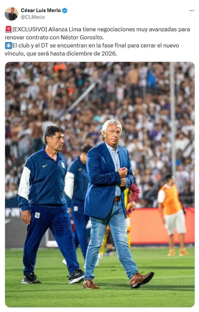 Néstor Gorosito Alianza Lima