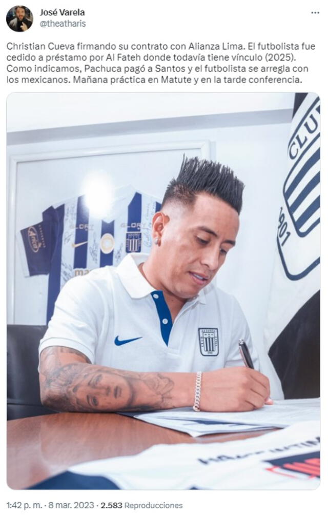 Pachuca pagó la deuda de Cueva con Santos.