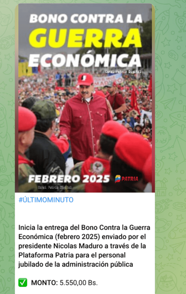 Bono Guerra Económica