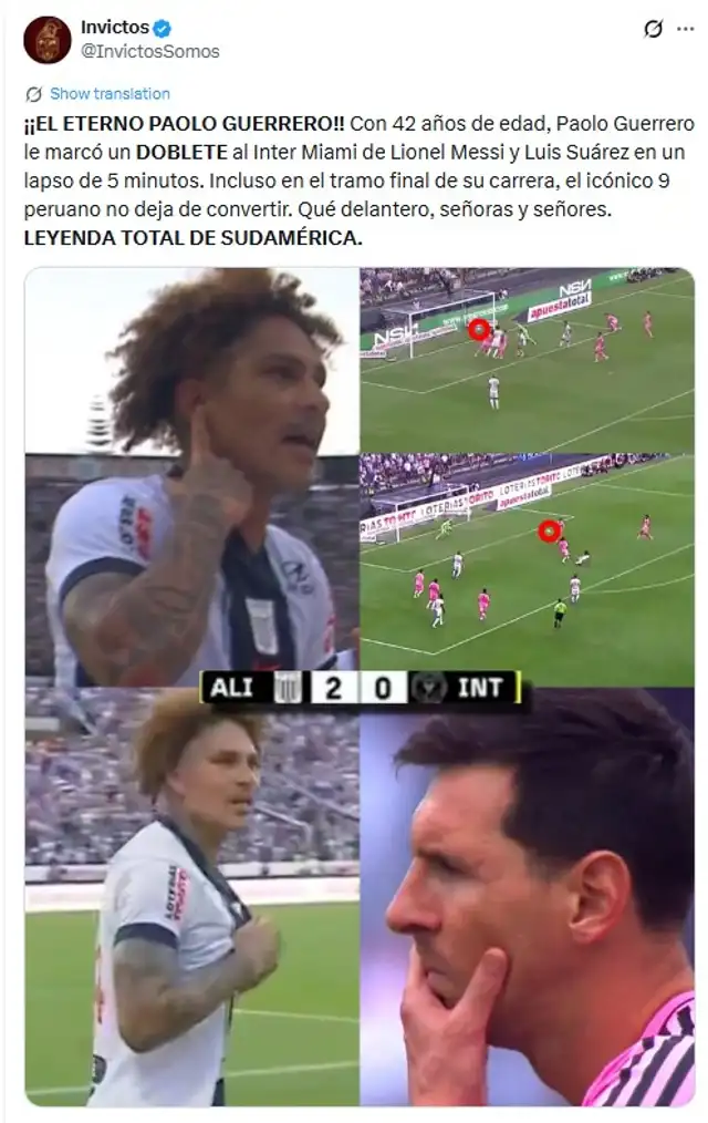 paolo guerrero alianza lima