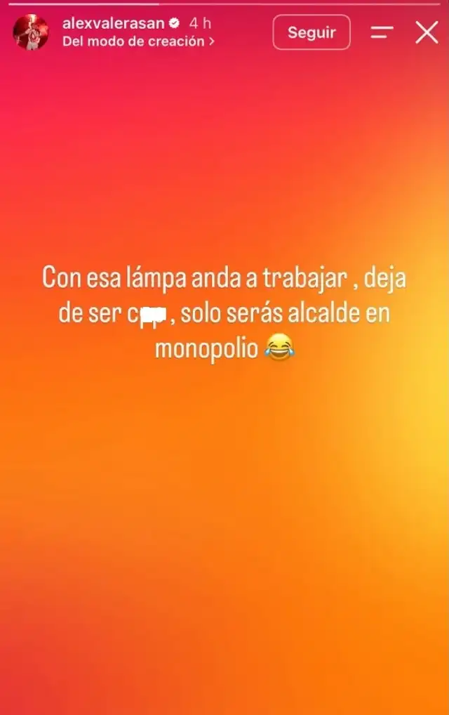 Mensaje Alex Valera