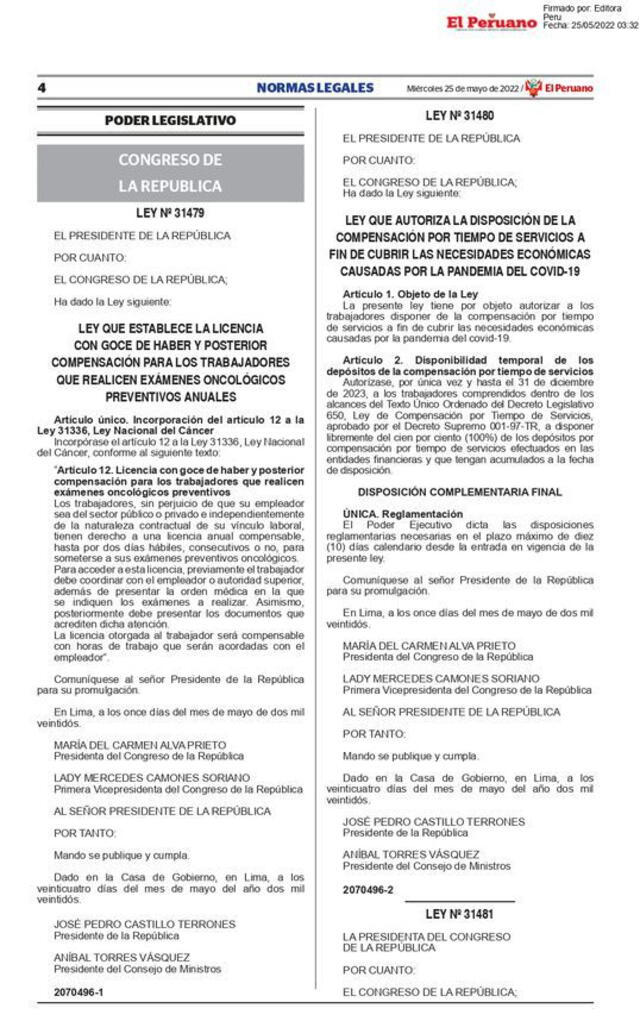 Promulgan ley que permite el retiro del 100% de la CTS