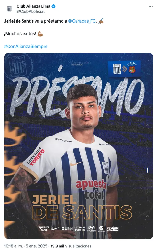 Jeriel De Santis, Alianza Lima